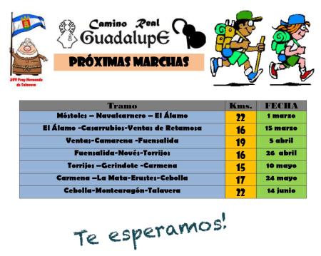 Imagen Programa de Marchas Camino Real de Guadalupe 2020